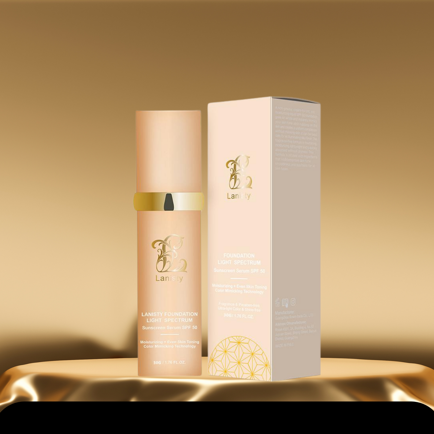 4-in-1 Foundation for flawless, long-lasting coverage and SPF50+ protection